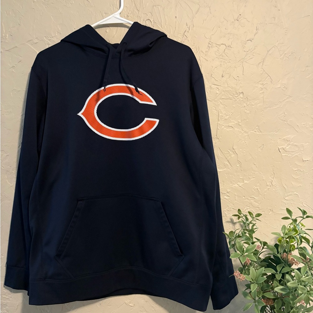 NFL Chicago Bears Nike Navy Blue Hooded Sweatshirt Size Large